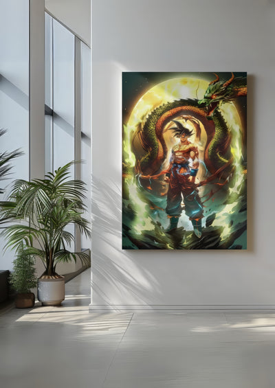 Cuadro de goku y shein long