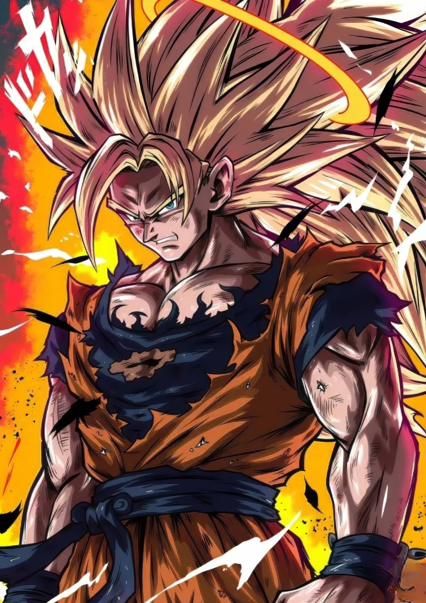 Cuadro de goku ss3