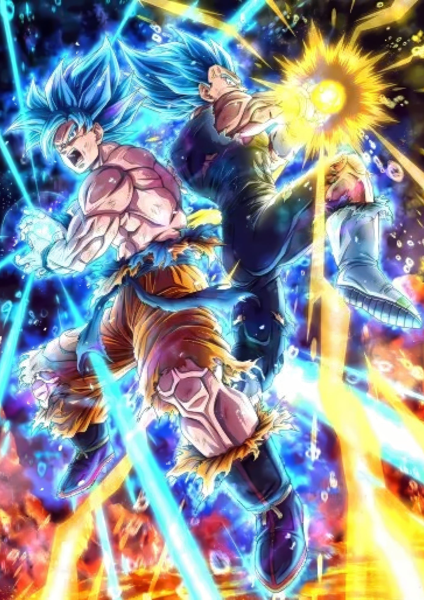 Cuadro de vegueta y goku