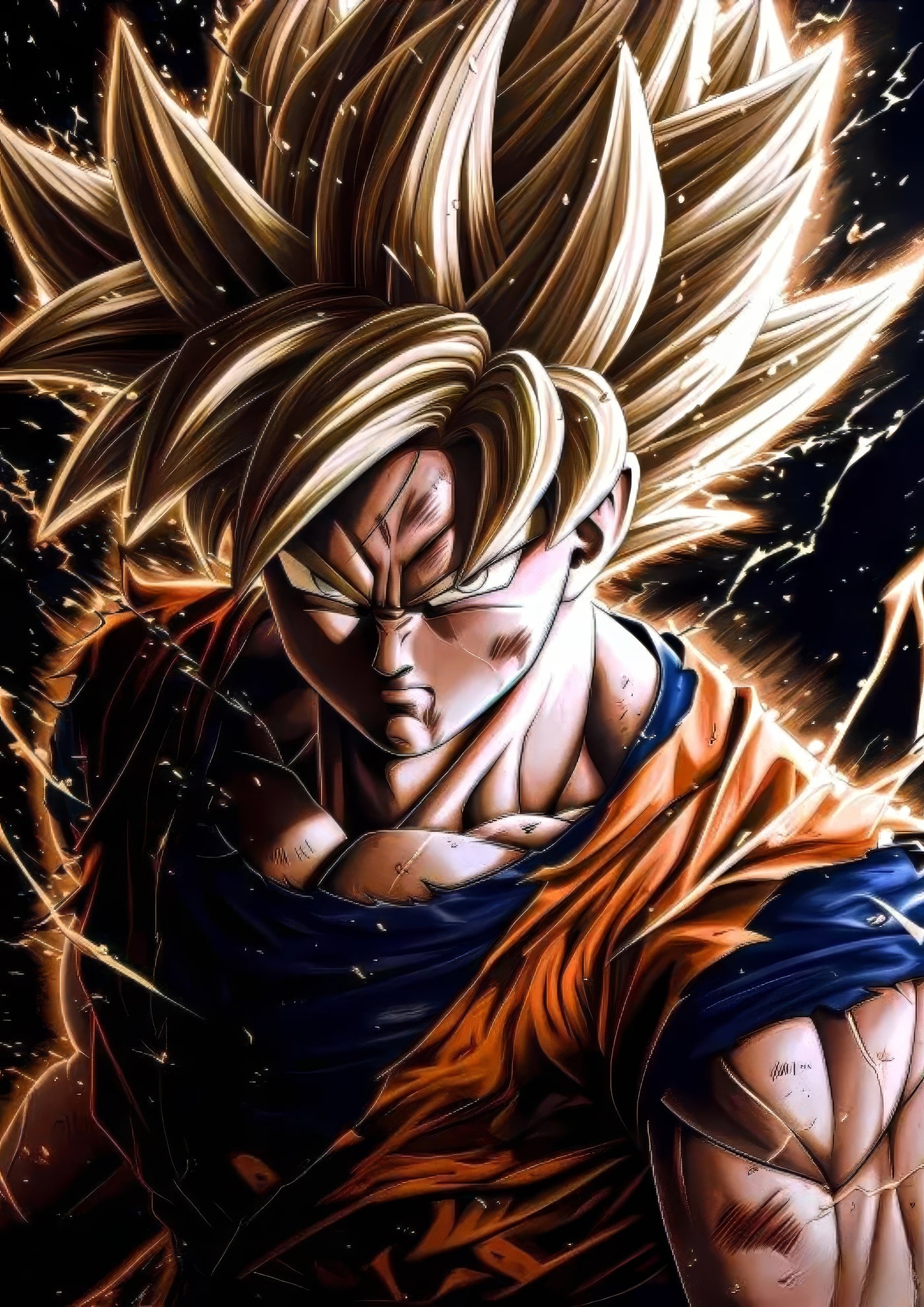 Cuadro de goku ss1