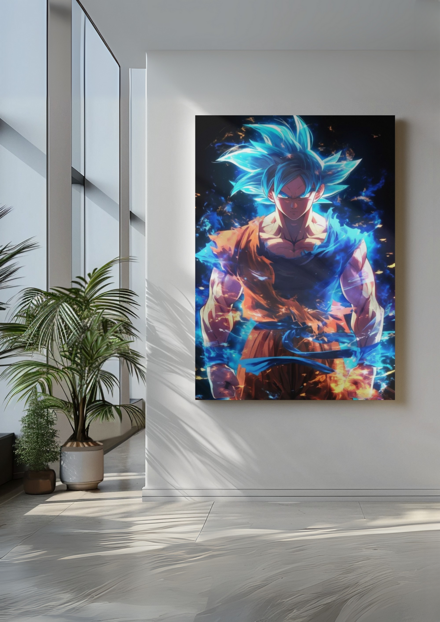 Cuadro de goku blue