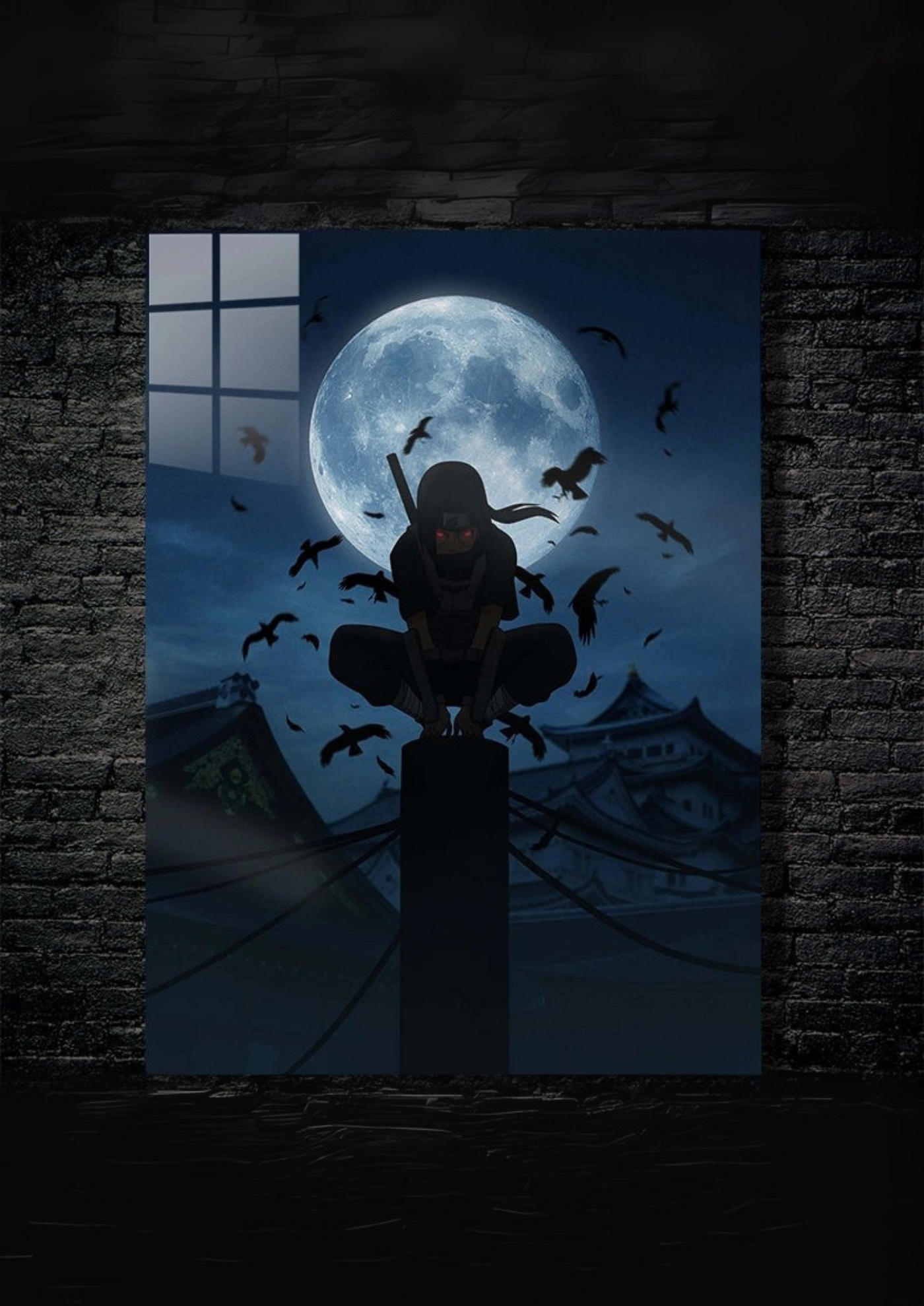 Cuadro de itachi uchiha ecsena de masacre