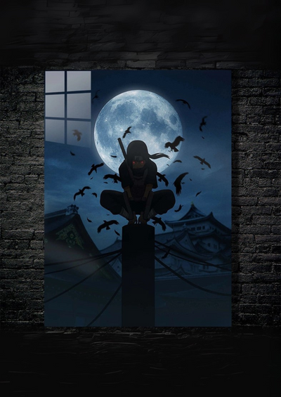 Cuadro de itachi uchiha ecsena de masacre