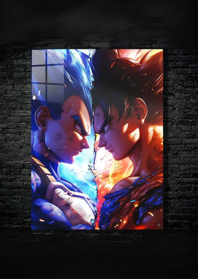 Cuadro de vegueta vs goku