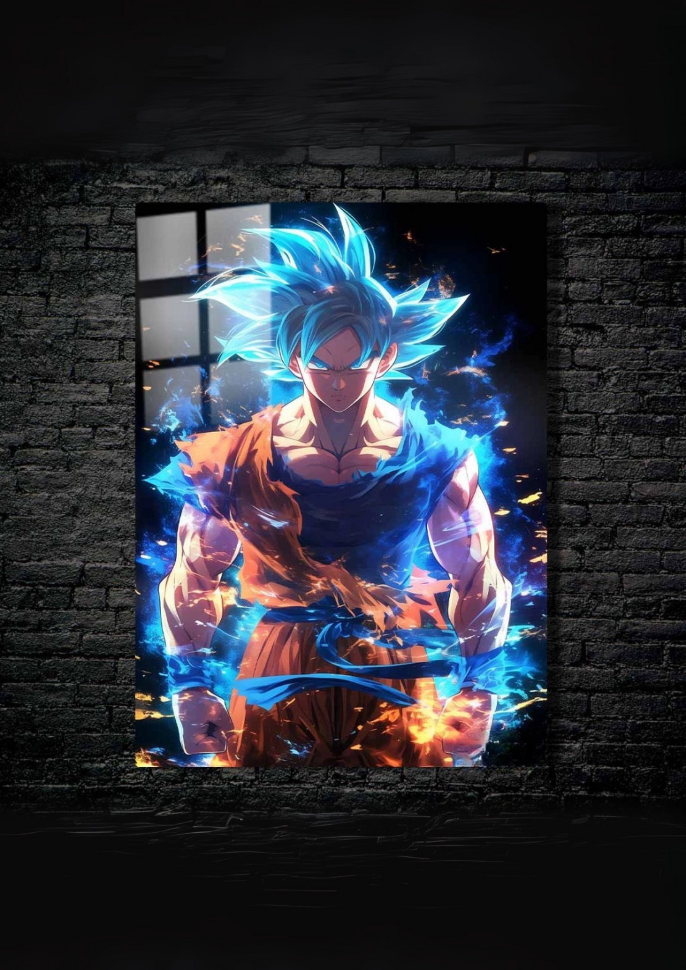 Cuadro de goku blue