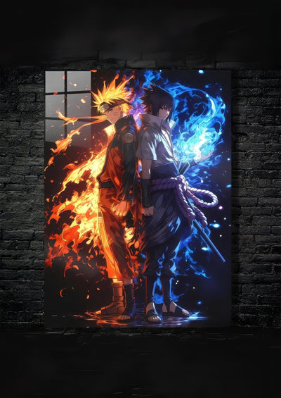 Cuadro de Naruto y sasuke