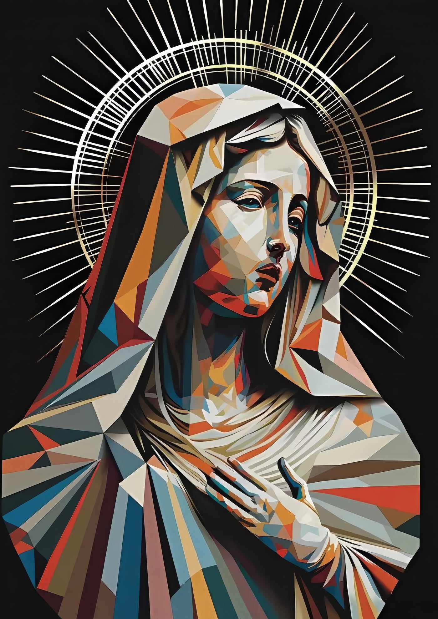 Cuadro de virgen maria