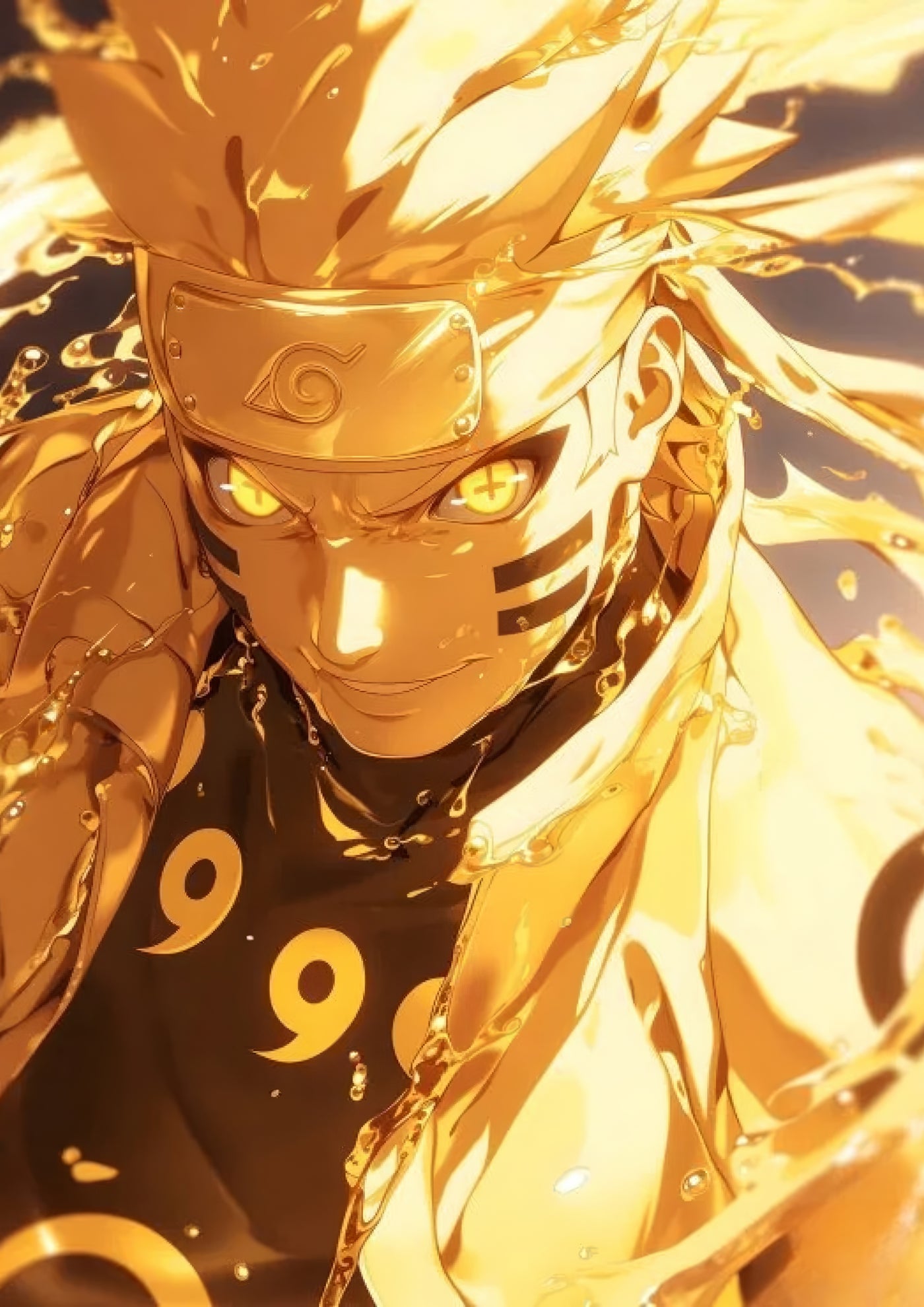 Cuadro de naruto tranformado