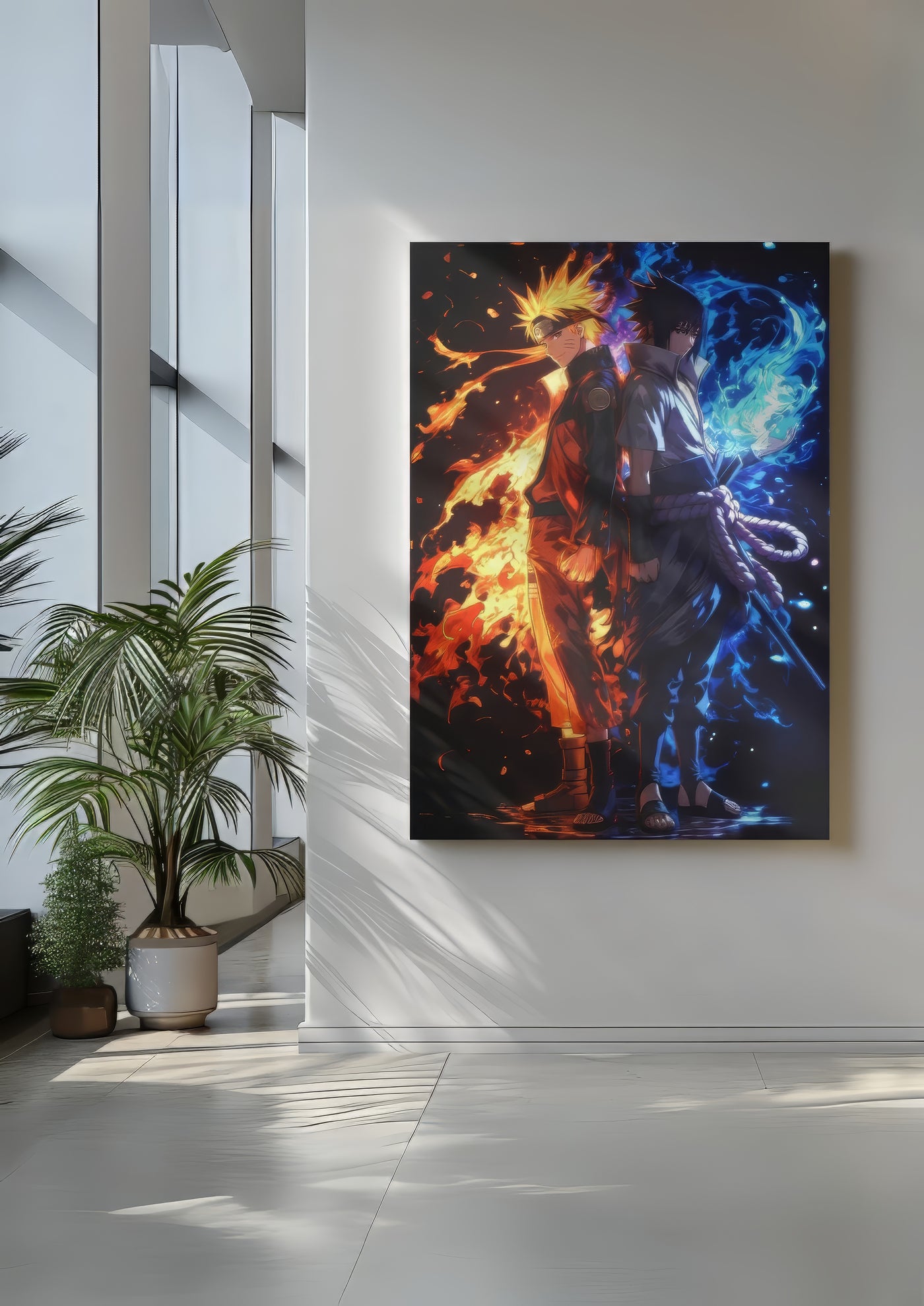 Cuadro de Naruto y sasuke