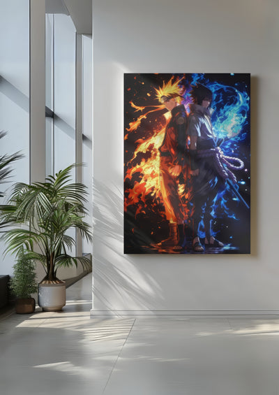 Cuadro de Naruto y sasuke