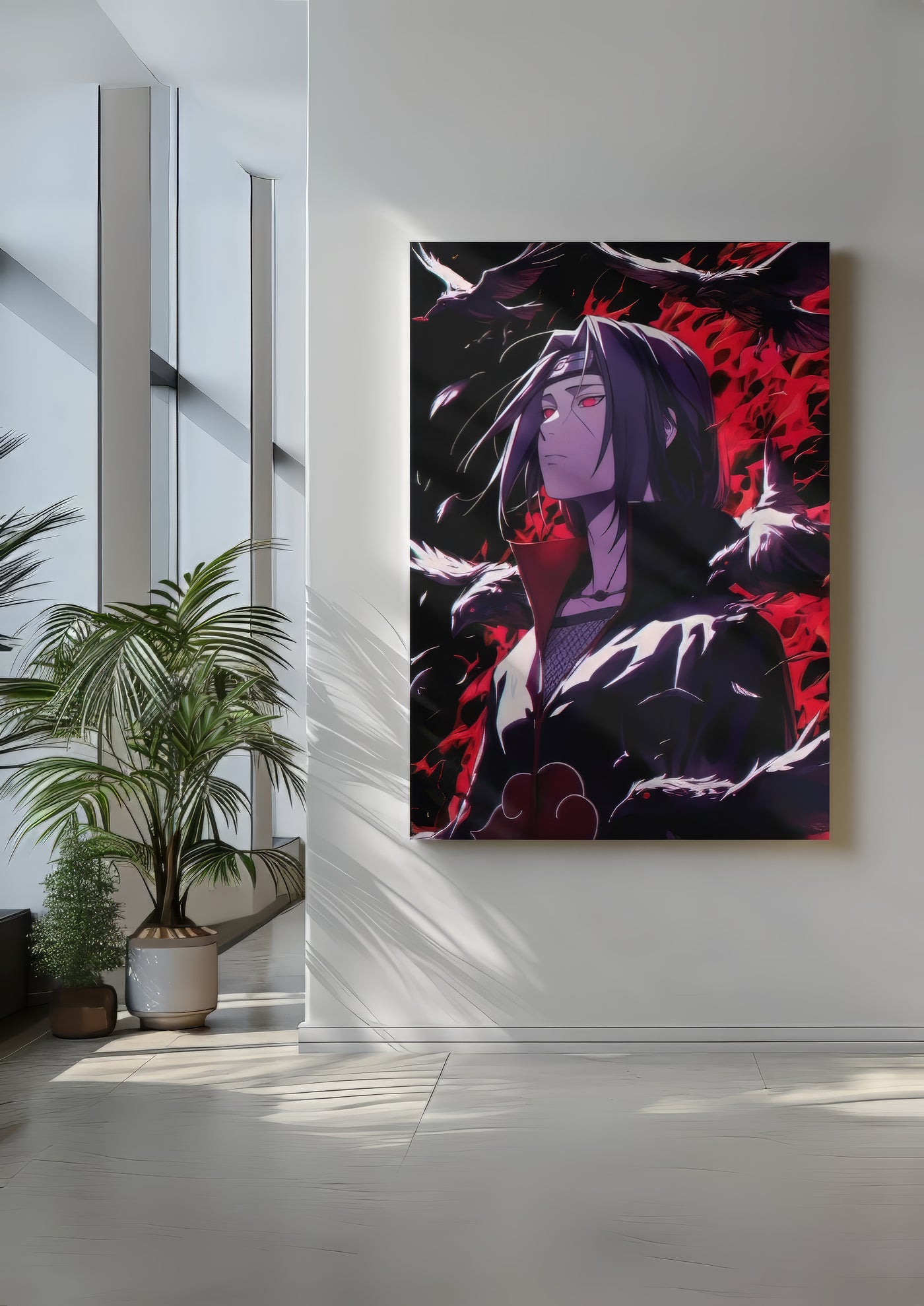 Cuadro de itachi utilizando getjutsu